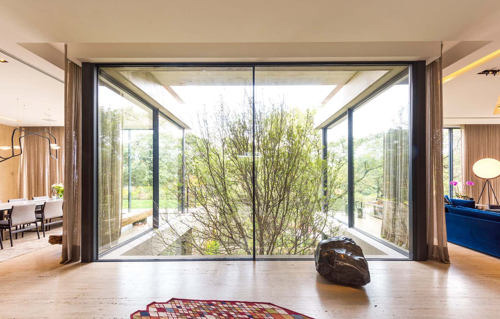 Where sunlight enters the home