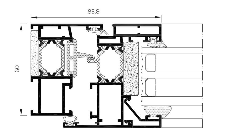 Secção técnica COR 60