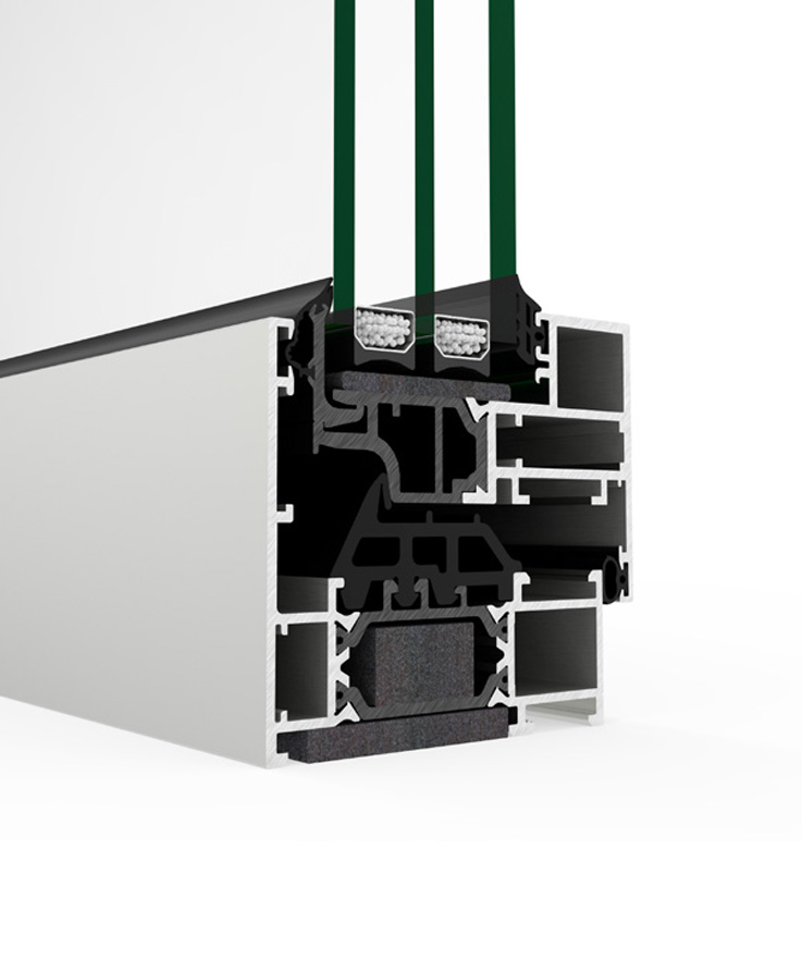 COR 70 Hidden Sash technical section