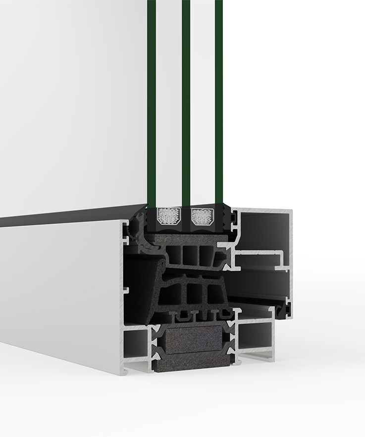 COR 75 Performance withcealed-sash finish