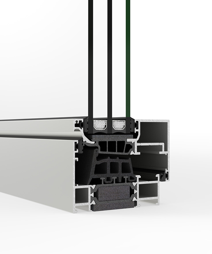 COR 75 Performance withcealed-sash detail