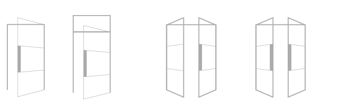 Possibilità di apertura Design 35 Divisorio interno