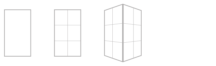 Possibilità di apertura Design 35 Divisorio interno