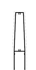 Vertical slat<br>150 mm