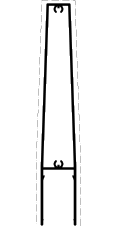 Vertical slat<br>190 mm